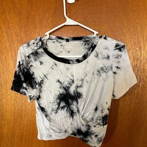 Black and white crop top